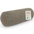 Produktbild: Herlag Nackenrolle | Extra Lange Kissenrolle für Sofa & Bett | Bequeme Körperstütze für Knie oder Nacken | Beinrolle für Seitenschläfer | Abnehmbarer Bezug Waschbar | Öko Tex 100 | Taupe 65 x 20 cm