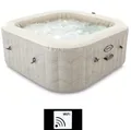 Produktbild: Whirlpool Intex PureSpa Chevron DeLuxe HWS 800 viereckig 4 Pers Pool Aufblasbar