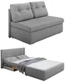 Produktbild: Praktisches Funktionssofa mit Gästebettfunktion, Schlafsofa B136/T85/H86 cm, Couch mit Schlaffunktion und Bettkasten, Liegefläche 130x193 cm, Bezug Mikrofaserstoff in Hell Grau / 15120