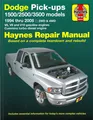 Produktbild: Haynes Handbuch: Dodge Ram Pick-ups Reparaturanleitung/Reparaturbuch/Wartung