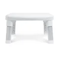 Produktbild: Weinberger Fußhocker Tritthocker | Einstiegshilfe Badewanne | Trittstufe Waschbecken | Höhenverstellbar | Anti-Rutsch | Moderne Badezimmerhilfe für Senioren und Kinder | Modell 43910 | Weiß