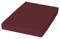 Produktbild: Janine Jersey Spannbettlaken Spannbetttuch Baumwolle burgund 100 x 200 cm