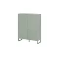 Produktbild: Highboard  Foresto , grün , Maße (cm): B: 109,9 H: 140 T: 41.6
