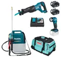 Produktbild: Makita Set 18V DUS054 Z Akku-Druckspritze Akkureciprosäge DJR186 DML815 + Tasche