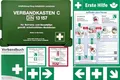 Produktbild: Betriebsverbandkasten - 2 in 1 Erste-Hilfe - Erfüllt aktuelle DIN 13157 für Betriebe + DIN 13164 (KFZ) inkl. Verbandbuch + BG-INFO-Komplett-Paket