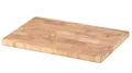 Produktbild: Continenta Gummibaum Stirnholz Profi Schneidebrett mit Mosaikmusterung, Tranchierbrett, Holzbrett ohne Füße, Größe: 26 x 18 x 1,5 cm