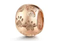 Produktbild: Materia Bead Rosegold Charm Tier Pfote 1675, 925 Sterling Silber, rose vergoldet