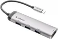 Produktbild: Hub, USB 3.1-C, Multiport 4x USB 3.2 Gen.1, silber (49147)