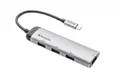 Produktbild: Verbatim 49147 USB-Hub 3.1-C Multiport 4x USB Typ-A Kabel 15cm silber