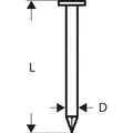 Produktbild: Bosch Professional Zubehör Rundkopf-Streifennagel SN21RK 60 2,8 mm, 60 mm, blank, glatt (2608200028)