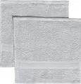 Produktbild: REDBEST Seiftuch 2er-Pack Chicago Silber Größe 30x30 cm - saugstark, strapazierfähig, ideal für Reisen, Sport (weitere Farben)