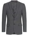 Produktbild: GREIFF Größe 50 Corporate Wear Modern with 37.5 Herren Sakko Slim Fit Schwarz Pinpoint Modell 1127 2814