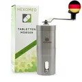 Produktbild: HEXOMED Premium Tablettenmörser aus rostfreiem Edelstahl zum Drehen -
