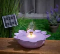 Produktbild: Northpoint Gartenbrunnen Solargartenbrunnen mit LED für Außenbereich