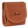 Produktbild: Benthill Kleine Geldbörse Echt Leder RFID | Portmonee Echtleder Damen & Herren | Minibörse Mini Portemonnaie inkl. Geschenkbox, Farbe:Braun