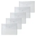 Produktbild: 20051 Dokumententaschen A5 transparent weiß 5 Stück kleine Sichttaschen Umsch...