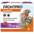 Produktbild: FRONTPRO 136 mg Kautabletten f.Hunde >25-50 kg 3 St