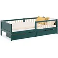Produktbild: Homestyle4u Kinderbett, Grün, Holz, Kinder- & Jugendzimmer, Kindermöbel, Kinderbetten, Kindereinzelbetten