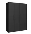 Produktbild: Kleiderschrank 3-trg. Inkl. 2 Schubladen ca. 145 cm breit MOKKARIS Schwarz
