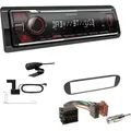 Produktbild: Kenwood KMM-BT408DAB 1-DIN Digital Media Receiver mit DAB+ Bluetooth Autoradio mit Einbauset für Fiat Barchetta 1995-2005