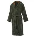 Produktbild: JOOP! Bademantel Herren Uni Walk mit Kapuze 1660, Farbe Oliv (grün), Größe M