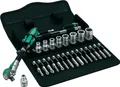 Produktbild: Wera Zyklop 8100 SA 6 - Drehmomentschlüssel mit Ratschenfunktion und Bit- sowie Steckschlüsselsatz - 28 Stücke (05004016001)