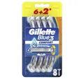 Produktbild: Gillette Körperrasierer Blau 3 Komfort Einwegrasierer für Männer 8tlg.