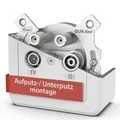 Produktbild: DUR-line Antennendose 4-loch SAT | Kabelfernsehen | DVB-T | Radio | Unicable für Aufputz und Unterputz geeignet (Enddose, digitaltauglich)