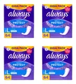 Produktbild: always Daily Protect Long 0% Parfüm , 4x64er EAN8006540846599