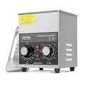 Produktbild: VEVOR 2 L Ultraschallreiniger mit Heiztimer & Korb professionelle digitale Ultraschall Reinigungsgeräte, 60 W Reinigungsmaschine für Uhreninstrumente Brillen Münzen Metallteile Werkzeuge Silber