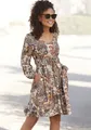 Produktbild: Vivance Druckkleid mit Paisleydruck und Taschen, langärmliges Sommerkleid, Freizeitkleid