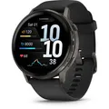 Produktbild: Garmin Venu 4 45mm Silikon-Armb. schwarz/schiefergr