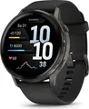 Produktbild: Garmin Venu 4 - 45 mm - Schiefer - intelligente Uhr mit Band - Silikon - schwarz - Handgelenkgröße: 135-200 mm - Anzeige 3.53 cm (1.4