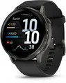 Produktbild: Garmin Venu 4 (45mm) mit Silikon-Armband (22mm) schwarz/schiefergrau