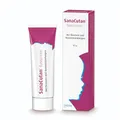 Produktbild: SANACUTAN Basiscreme, 50 g – Cortisonfreie Creme zur Behandlung bei Ekzemen und Hautentzündungen | Ideale Basistherapie bei Neurodermitis | Für Erwachsene, Kinder und Säuglinge