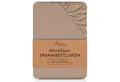 Produktbild: NatureMark Spannbettlaken Mikrofaser Spannbetttuch, Polyester, Gummizug: rundum, viele Größen und Farben Markenware, 180x200cm, Sand