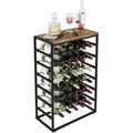 Produktbild: Lenmar, Weinregal aus Metall für Flaschen, LOFT 2-30, 88 x 59 x 30 cm, 30 Flaschen, Wein, Flaschenregal, Kellerregal, Regale, Flaschenhalter Robus... - Schwarz