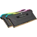 Produktbild: Corsair Vengeance RGB PRO SL schwarz DIMM Kit 16GB, DDR4-3200 