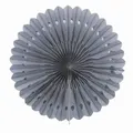 Produktbild: Creativery 1 Papierfächer 25cm (hell Silber/grau 012H) // Deko Papier Fächer Rosetten Blumen Raumdeko Papierrosetten Hängedeko