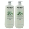 Produktbild: Goldwell Dualsenses Curls & Waves Hydrating 2 x 1000 ml Conditioner Set