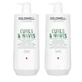 Produktbild: Goldwell Dualsenses Curls & Waves Hydrating Shampoo+Conditioner je 1000ml aus DE