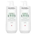 Produktbild: Goldwell Dualsenses Curls & Waves Hydrating Conditioner 2x1000 ml deutsche Ware
