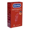 Produktbild: durex Kondome Gefühlsecht Classic Packung mit, 8 St., Transparent-Kondome, hauchzarte Markenkondome mit Easy-On™-Passform