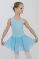 Produktbild: Chiffonkleid Ballettkleid Bella aus weicher Baumwolle Ballettbody mit Schlüssellochausschnitt für Mädchen fürs Kinder Ballett
