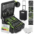 Produktbild: Juskys Werkzeugkoffer - 1200 teilig Werkzeug, Werkzeugtrolley gefüllt, Werkzeugkiste, Set, Rollen