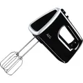 Produktbild: AEG HM3310 Handmixer, Power-Motor, 5 Stufen, Rührgerät, Rührbesen aus Edelstahl für optimale Schlag Rührergebnisse, 2 gehärtete Edelstahl-Rührbesen, spülmaschinenfest), Schwarz/Silber, 350 W