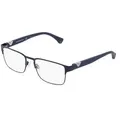 Produktbild: Emporio Armani EA 1027 Herren-Brille inkl. Gläser Vollrand Quadratisch Metall-Gestell 55/18/140, blau