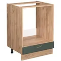 Produktbild: Vicco Herdumbauschrank, Grün, Honigeiche, Holzwerkstoff, 2 Fächer, Rechteckig, 60x82x51.6 cm, Küchen, Küchenmöbel, Küchenschränke, Geräteumbauschränke