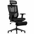 Produktbild: C7B-Air-Pro ergonomischer Bürostuhl mit Fußstütze, schwarz - B