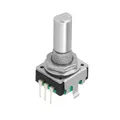 Produktbild: BOURNS PEC11R-4220F-S0024 Encoder (Drehimpulsgeber), 12mm, 24 Impulse, Taster, Metallachse, stehend